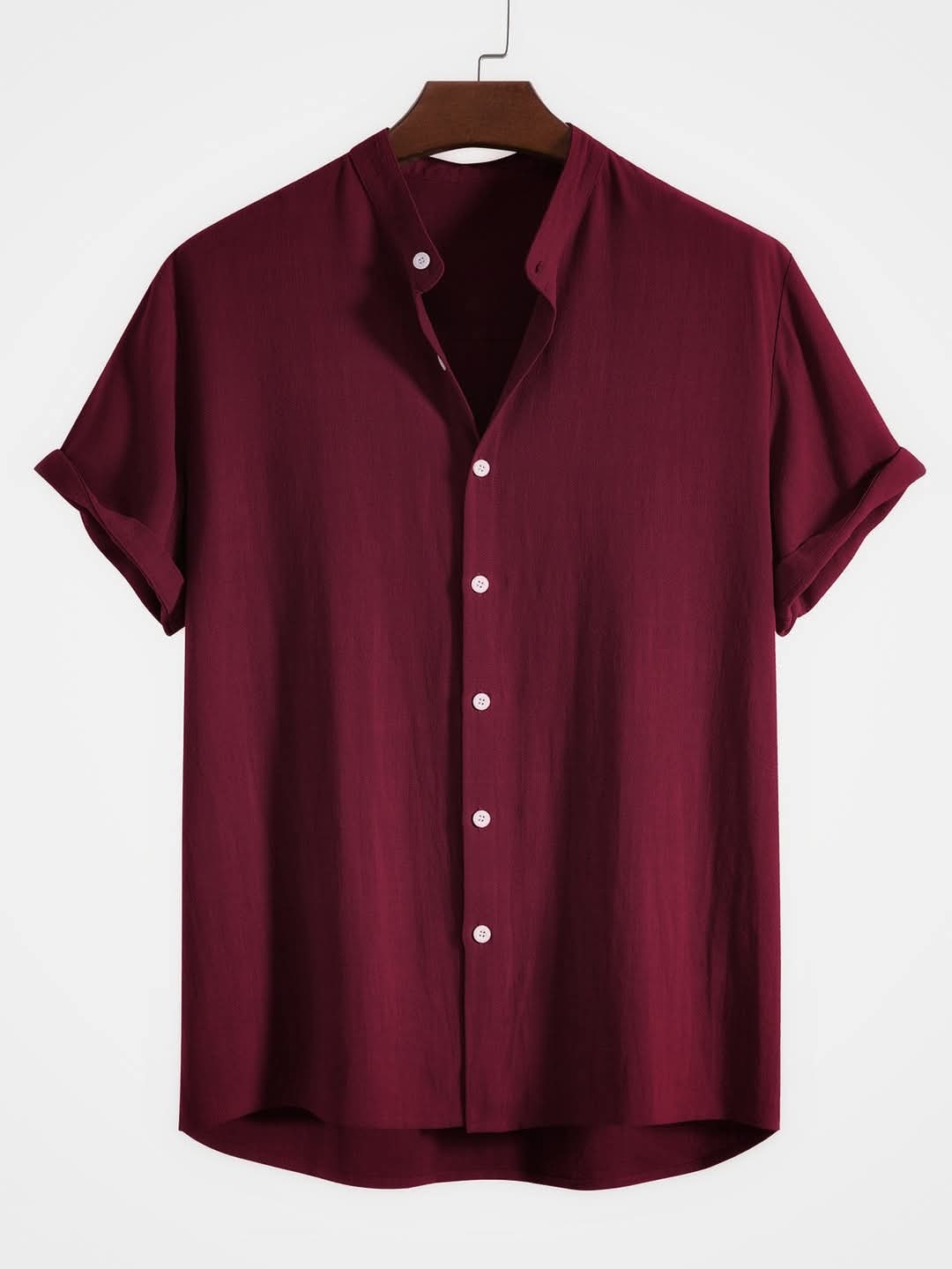 Band Collar Half Sleeve Shirt Easylife band-collar-half-sleeve-shirt-easylife