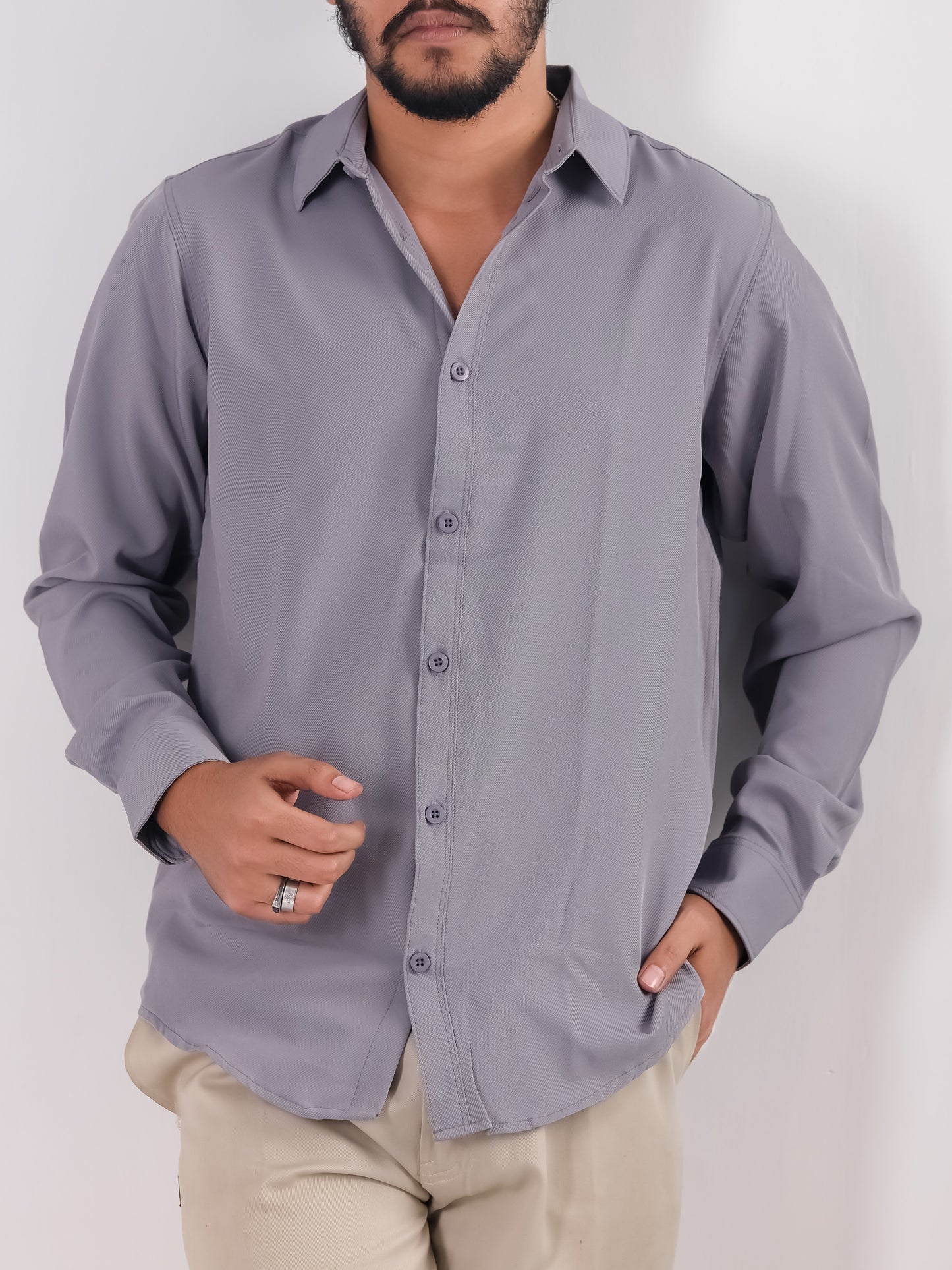 Cherry Cotton Shirt – Ash