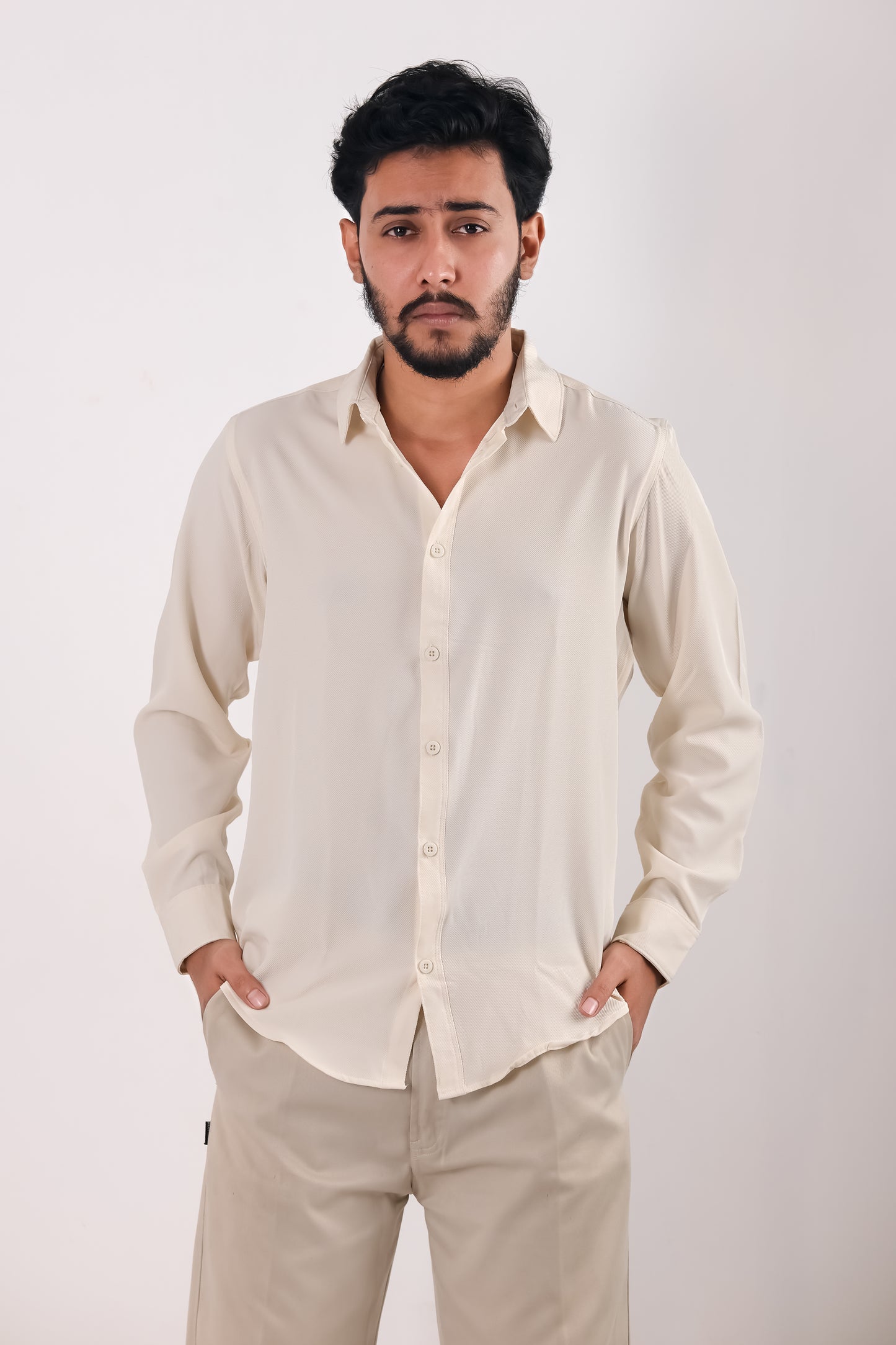 Cherry Cotton Shirt – Cream