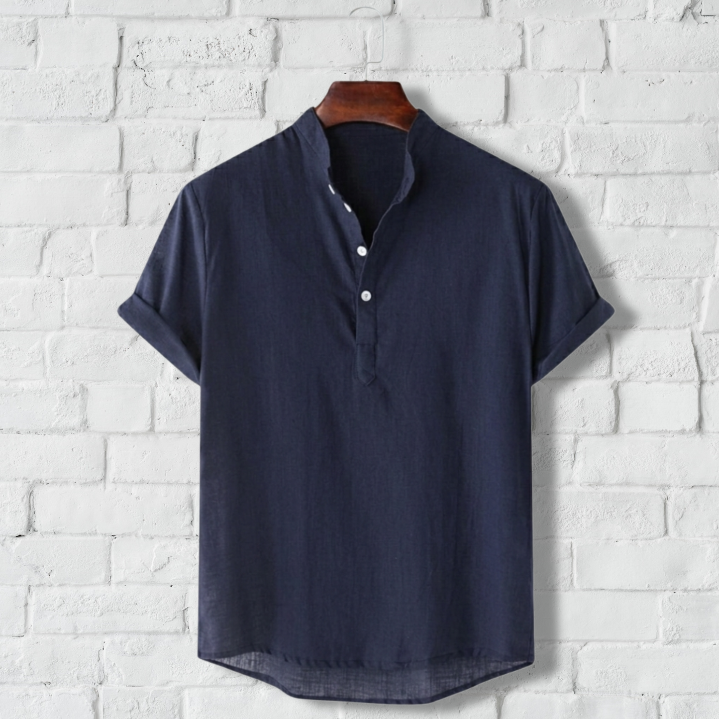 Half Sleeve Cotton Katua - Navy