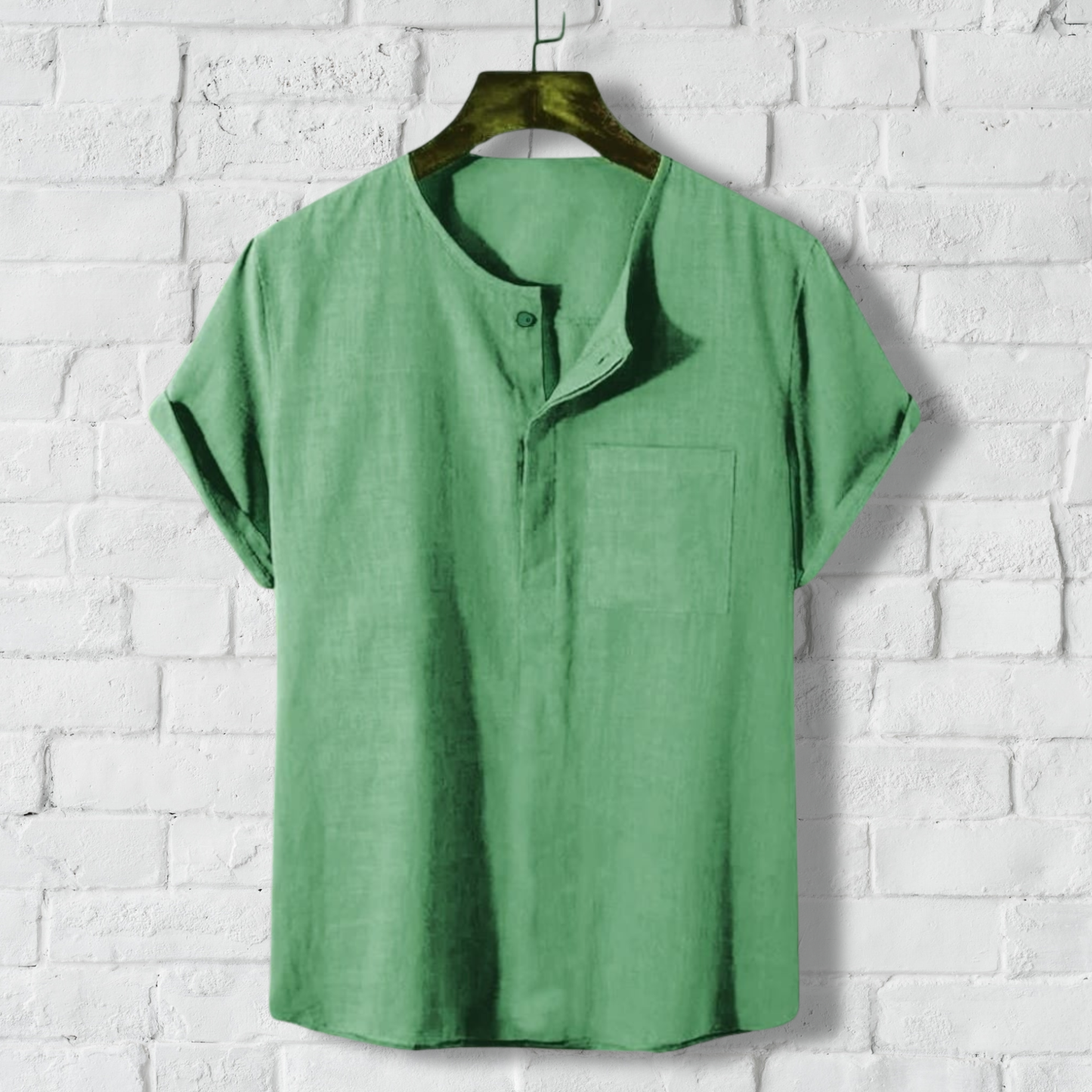 O Neck Half Sleeve Katua - Green