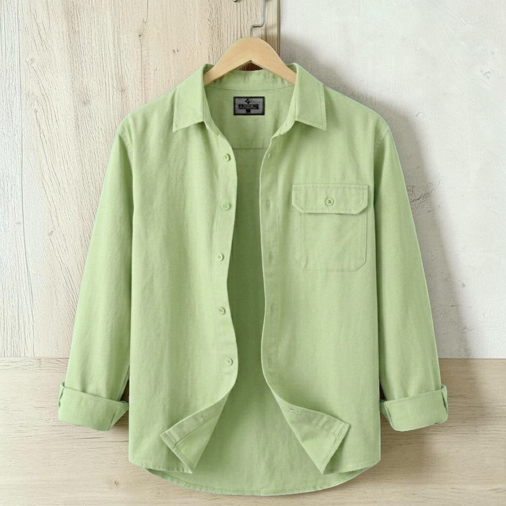 Single Pocket Casual Shirt - Lemon