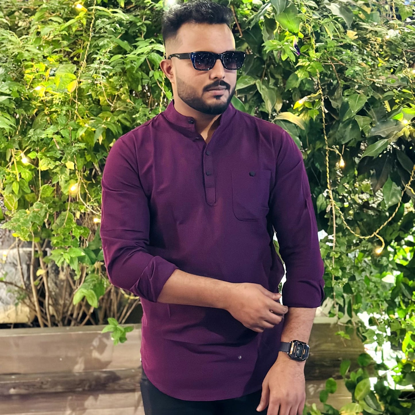 Full Sleeve purple Color Katua