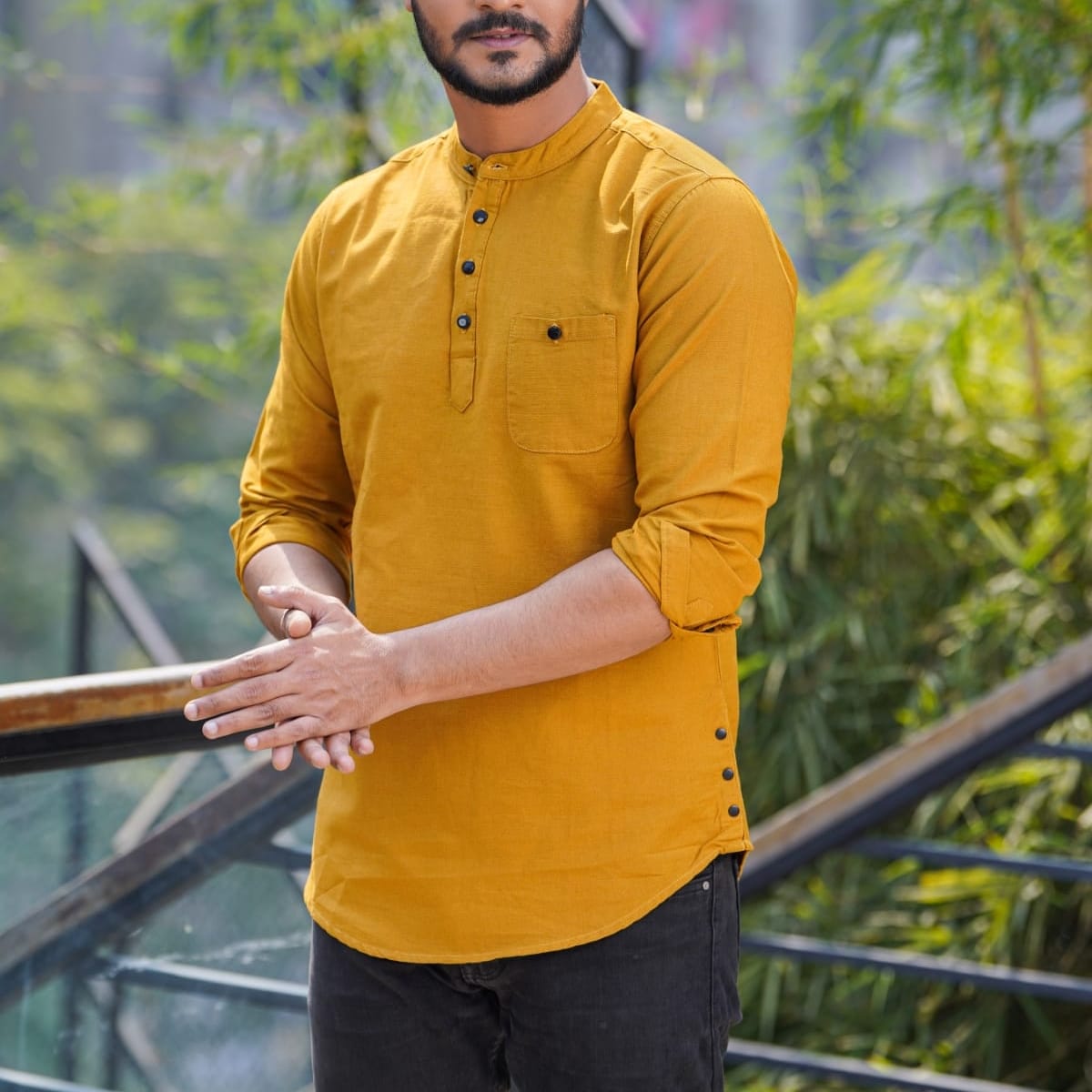 Full Sleeve Musterd Color Katua