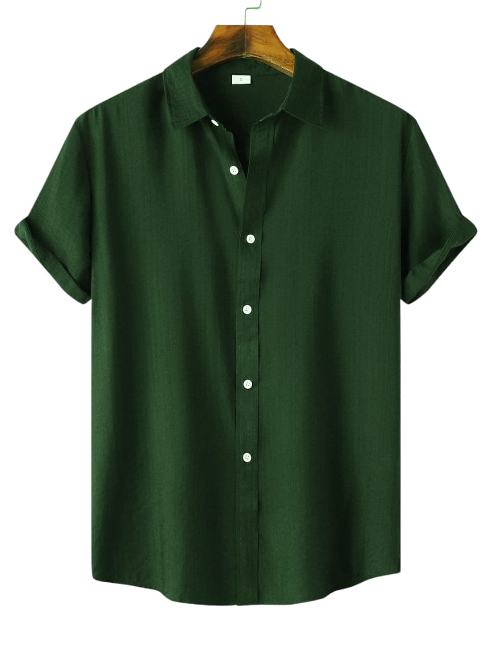 Half Sleeve Green Color Shirt