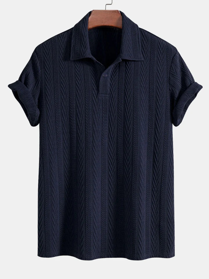 Premium Navy Blue Short sleeve Polo T Shirt