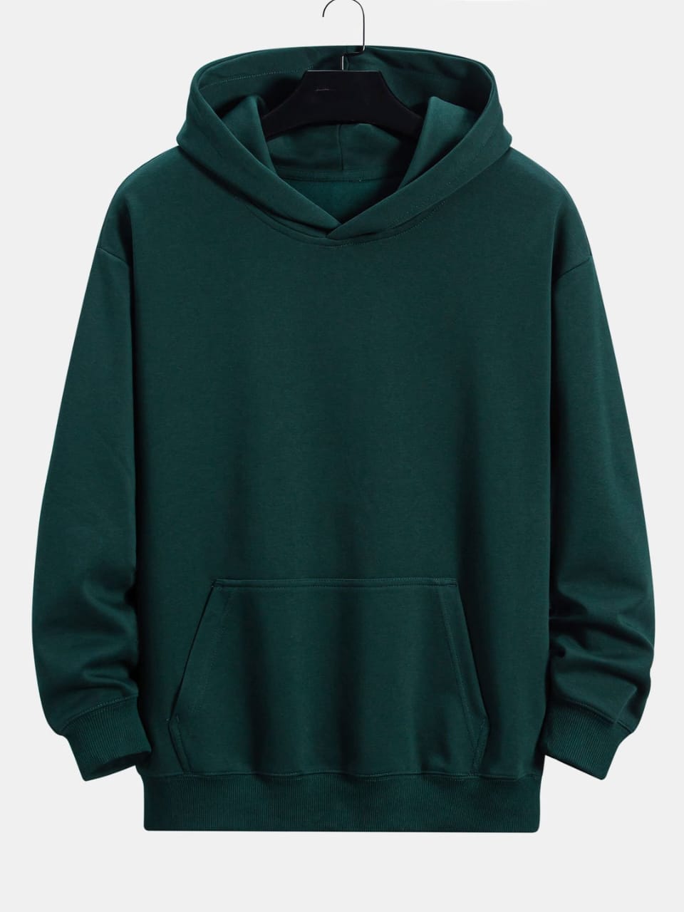 Solid Green Color Hoodie