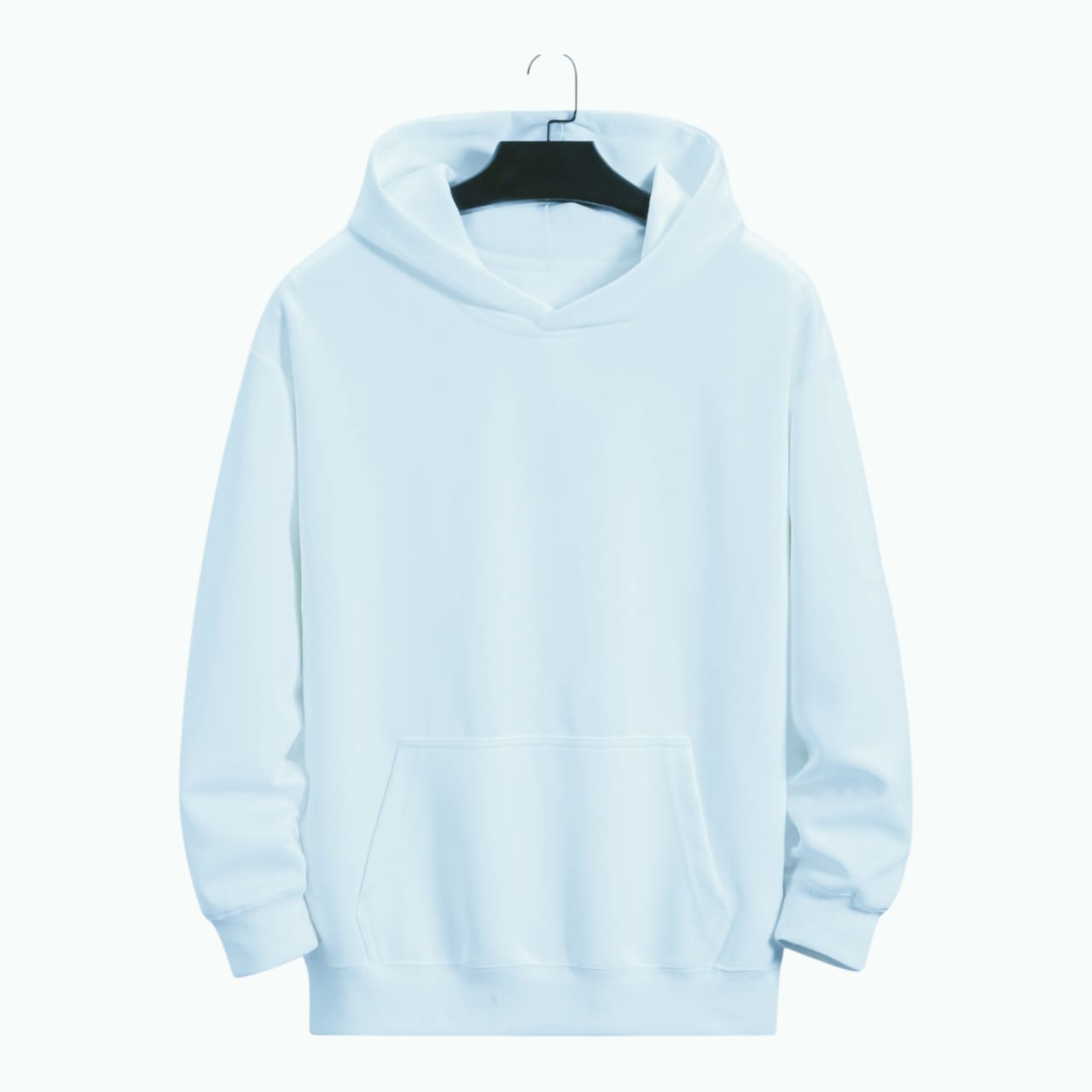 Solid Sky Color Hoodie