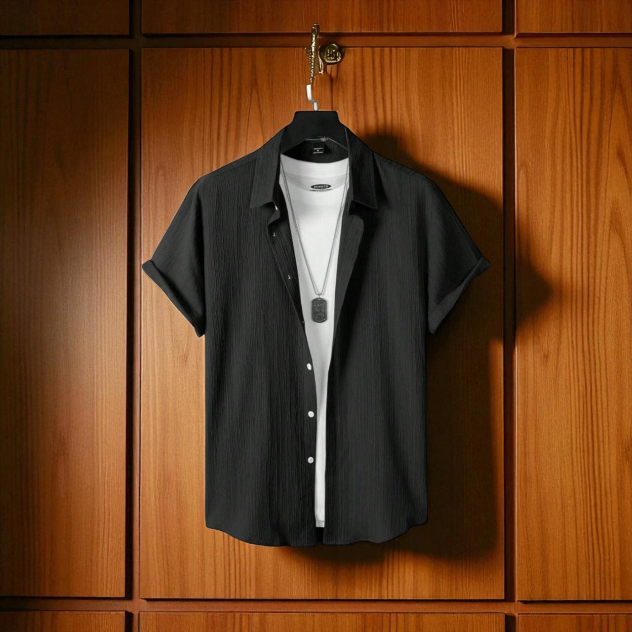 Black Color Viscox Shirt