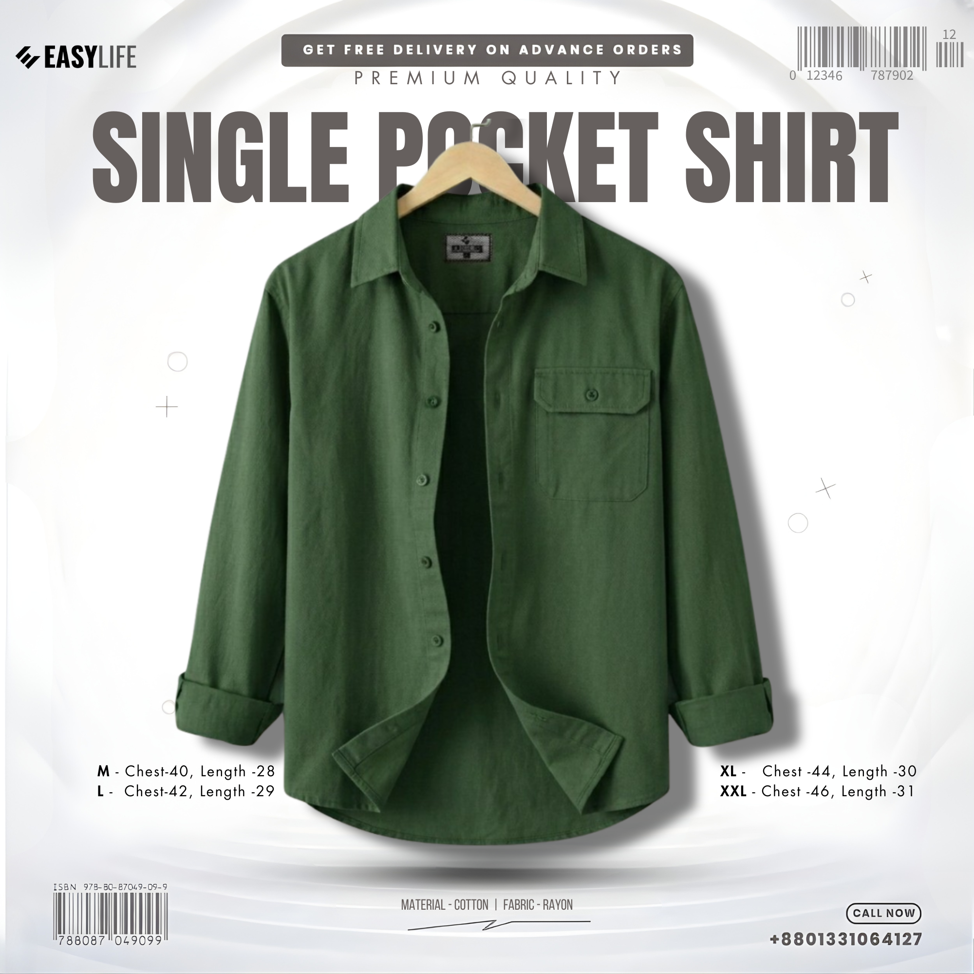 Single Pocket Casual Shirt – Easylife
