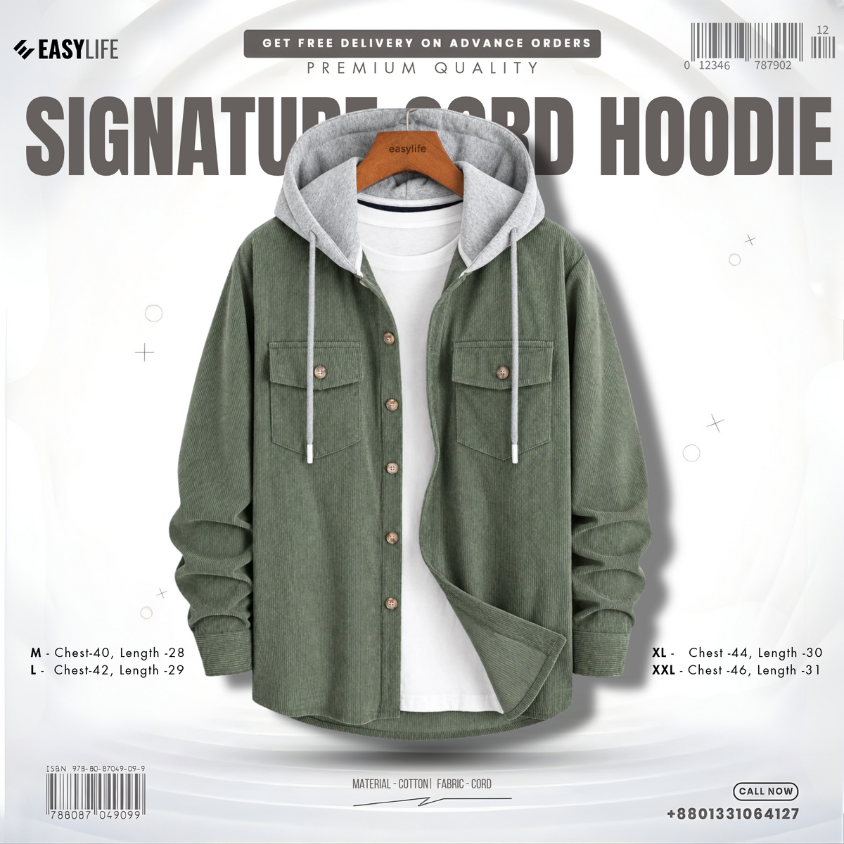 Signature Cord Hoodie