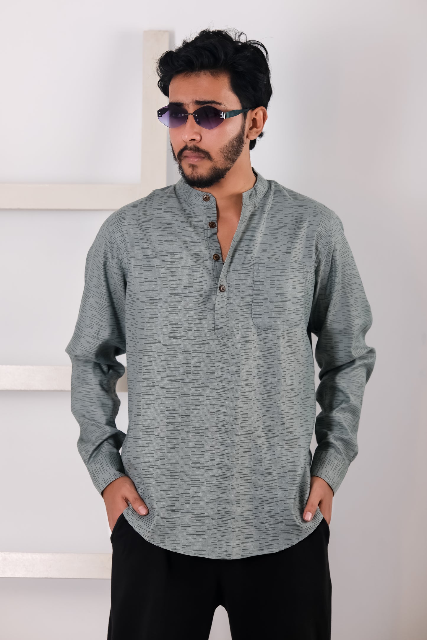 Remi Cotton Katua - Ash Pattern