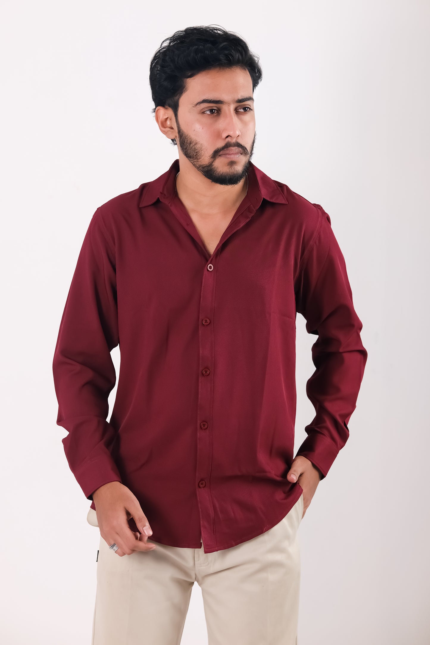Cherry Cotton Shirt – Marron