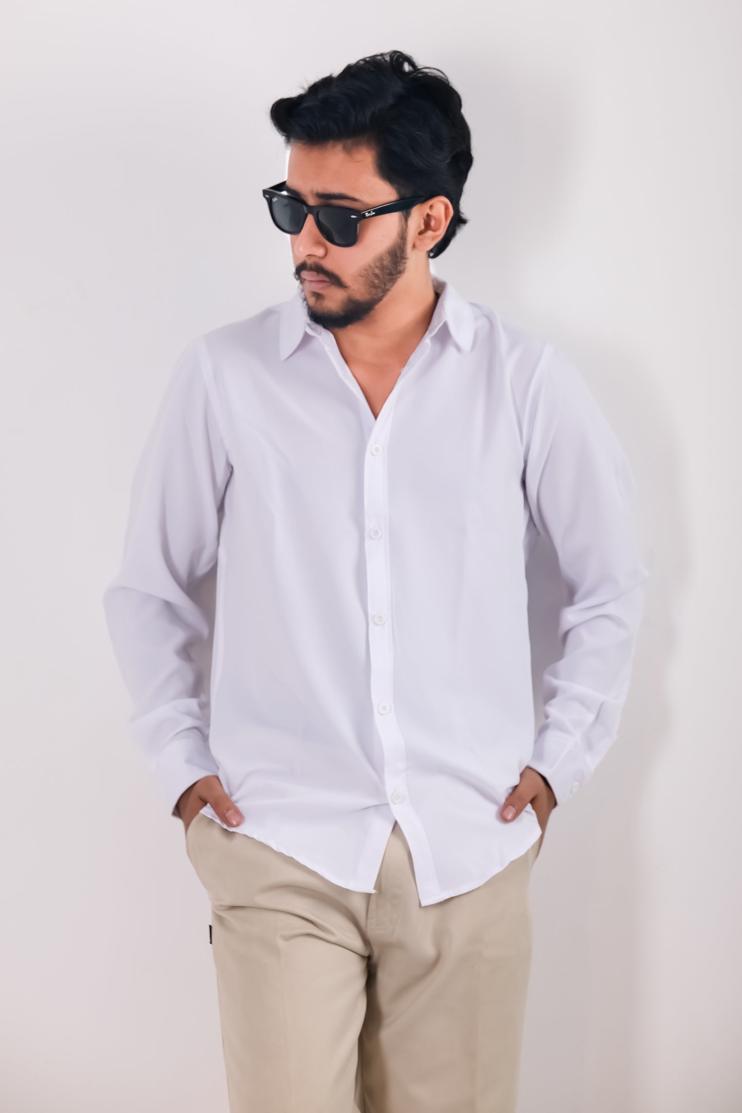 Cherry Cotton Shirt – White