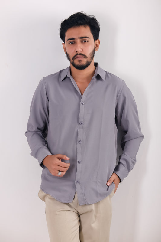 Cherry Cotton Shirt – Ash