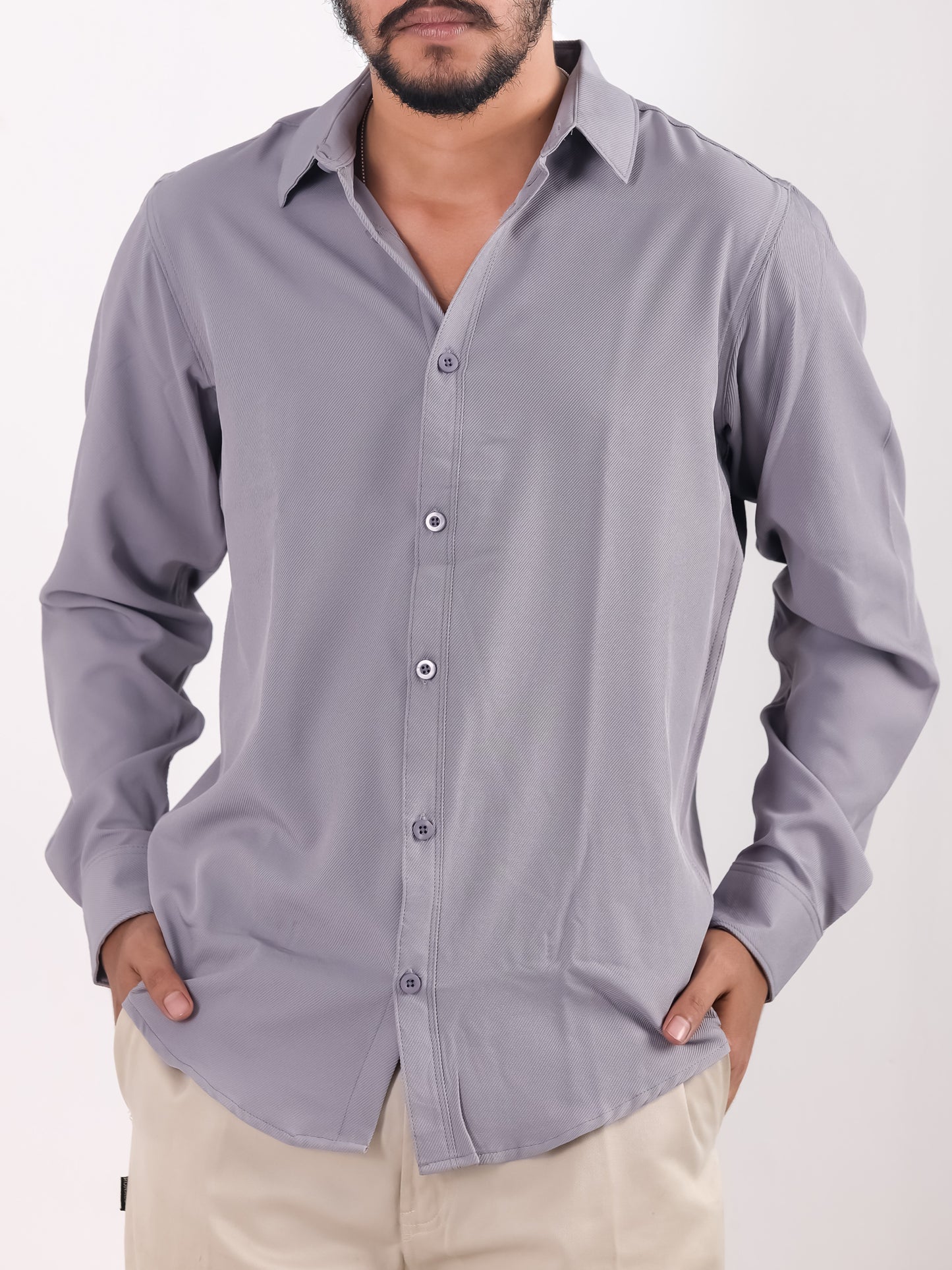 Cherry Cotton Shirt – Ash