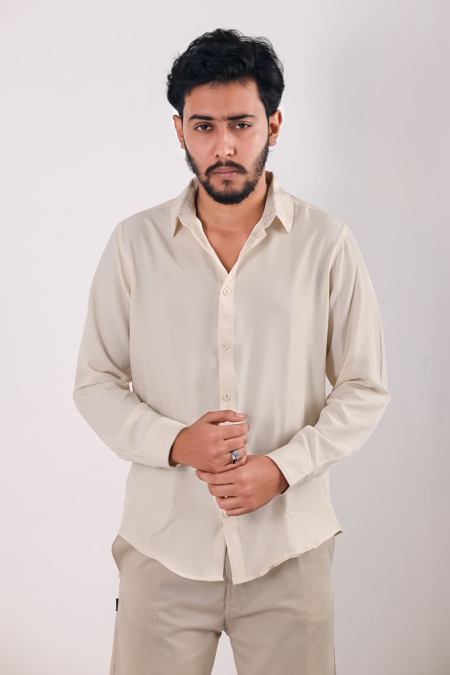 Cherry Cotton Shirt – Cream