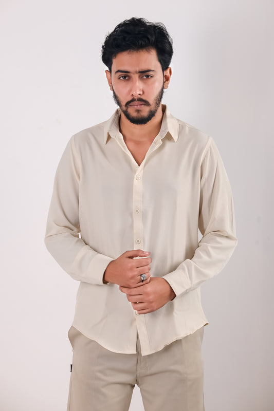 Cherry Cotton Shirt – Cream