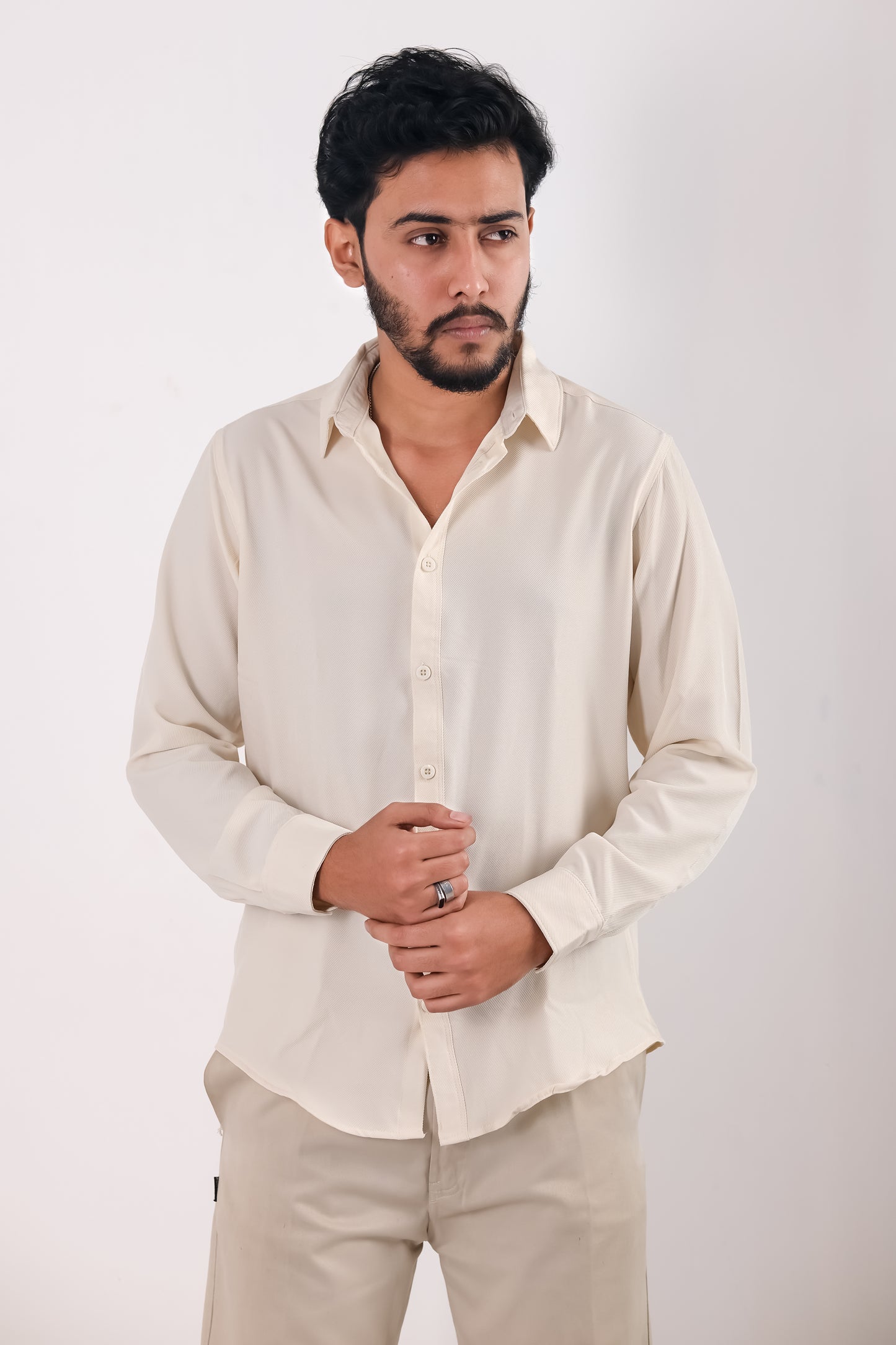Cherry Cotton Shirt – Cream