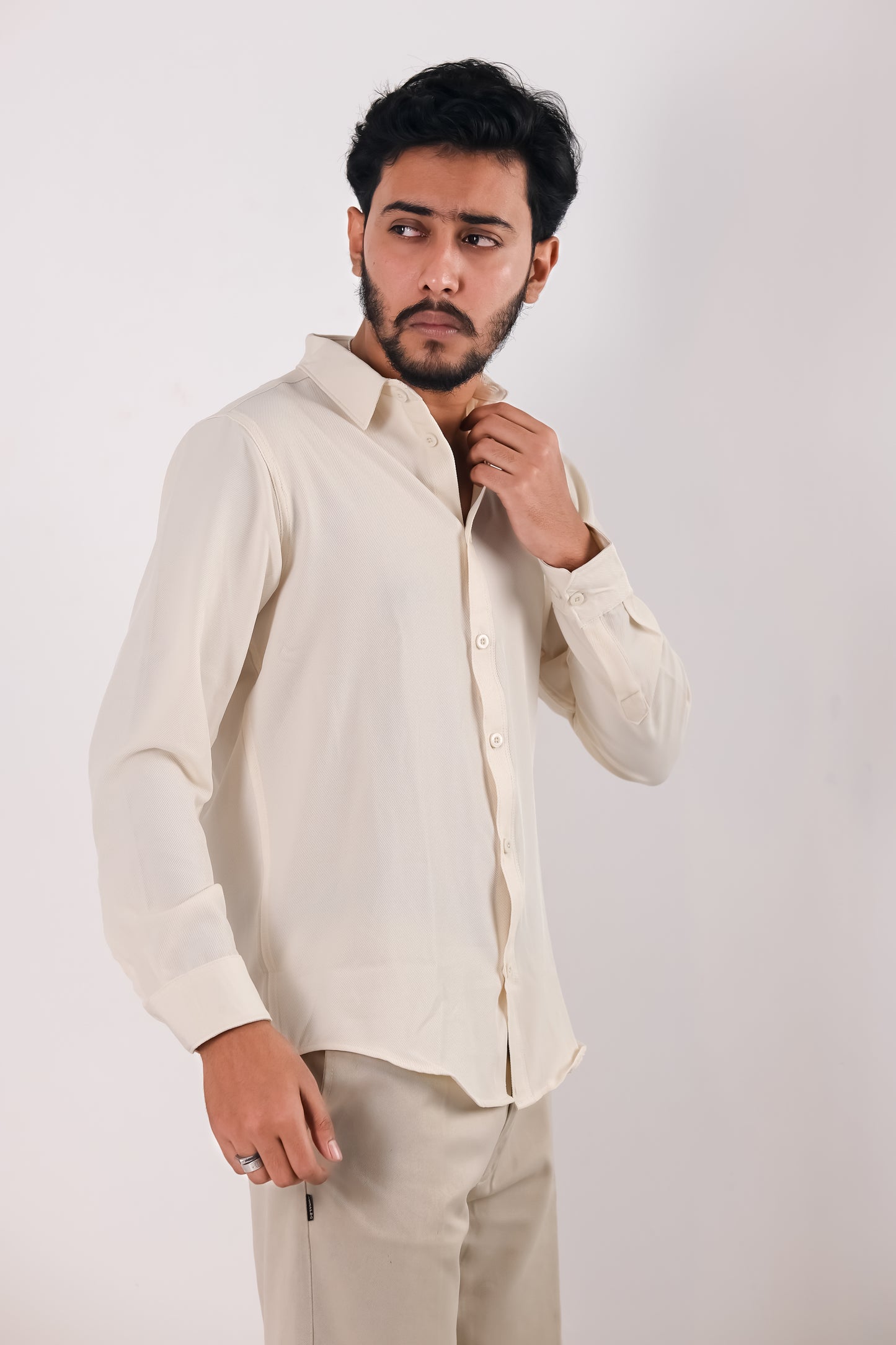 Cherry Cotton Shirt – Cream