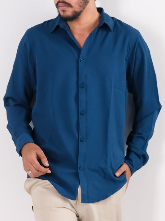 Cherry Cotton Shirt – Royal Blue