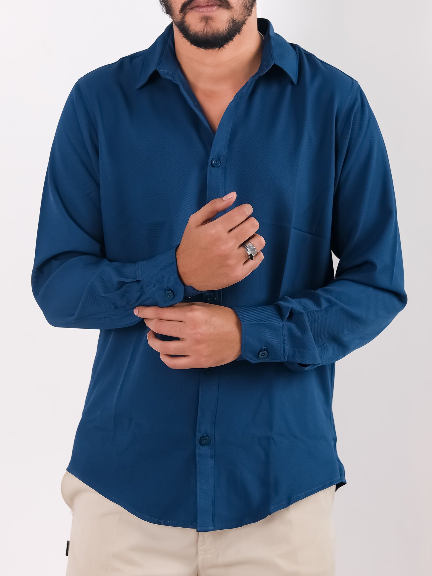 Cherry Cotton Shirt – Royal Blue
