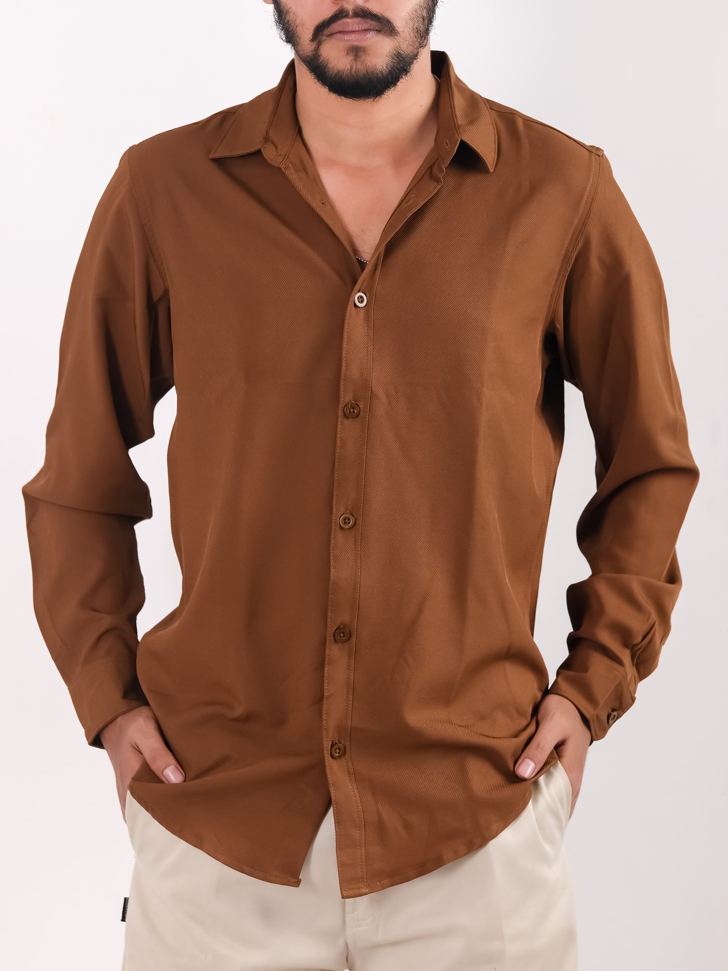 Cherry Cotton Shirt – Brown