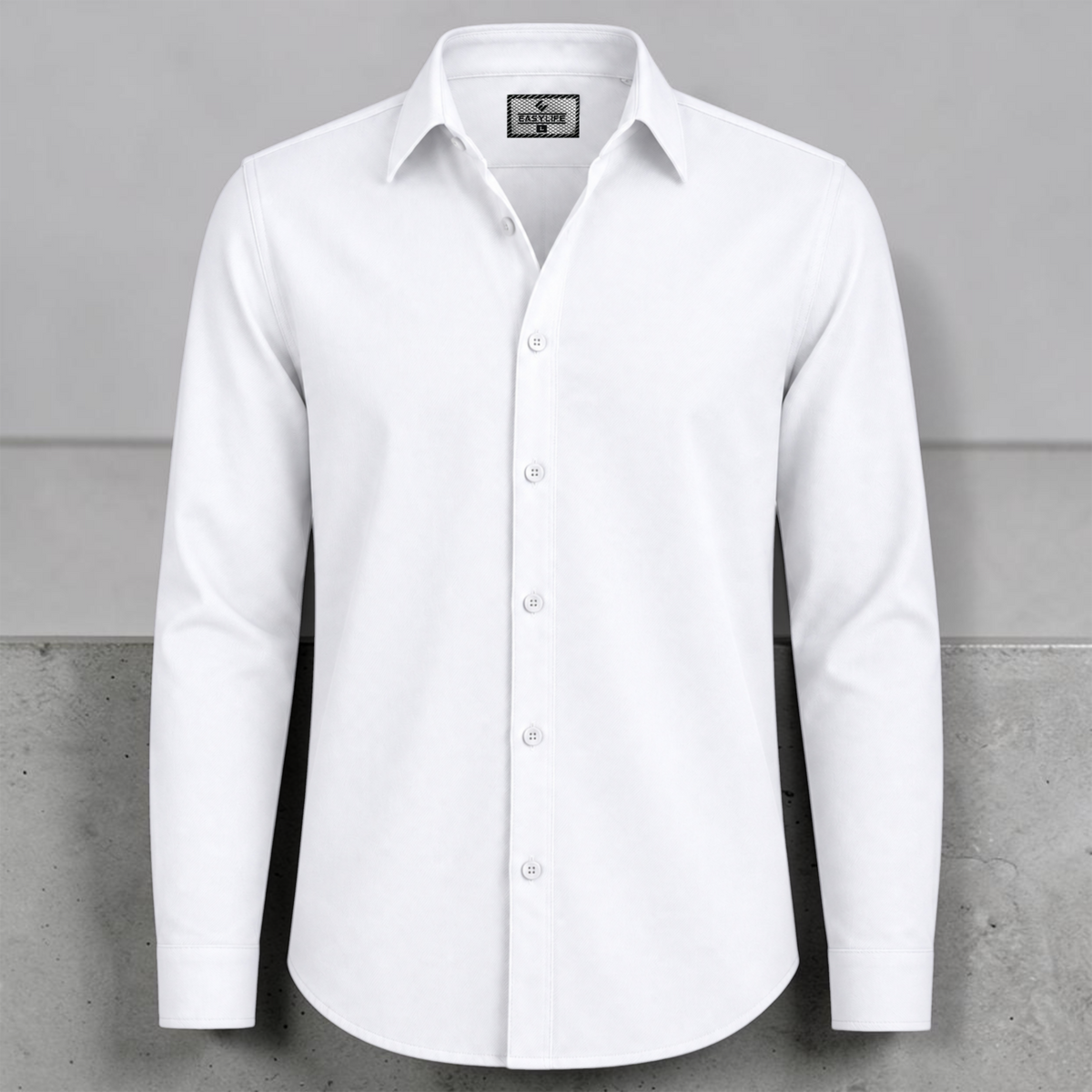Timeless Cotton Twill Full Sleve Shirt - White