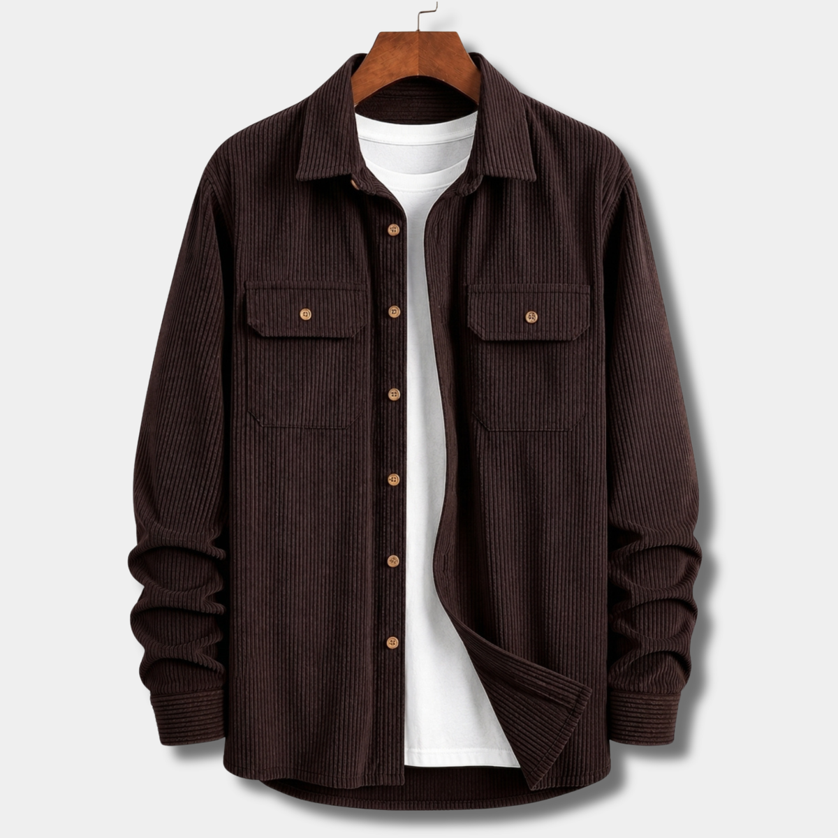 Urban Cord Shirt / Jacket - Chocolate