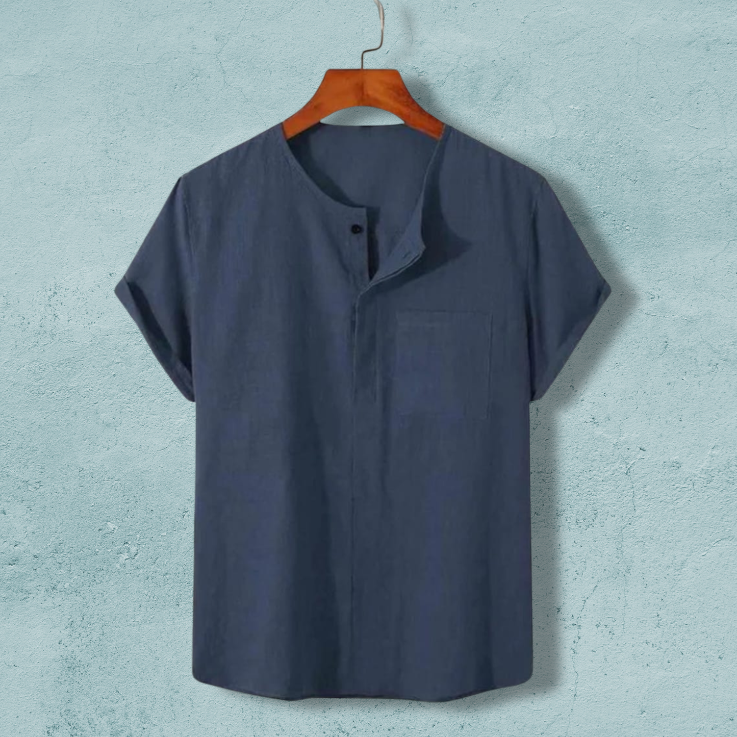 O Neck Half Sleeve Katua - Navy