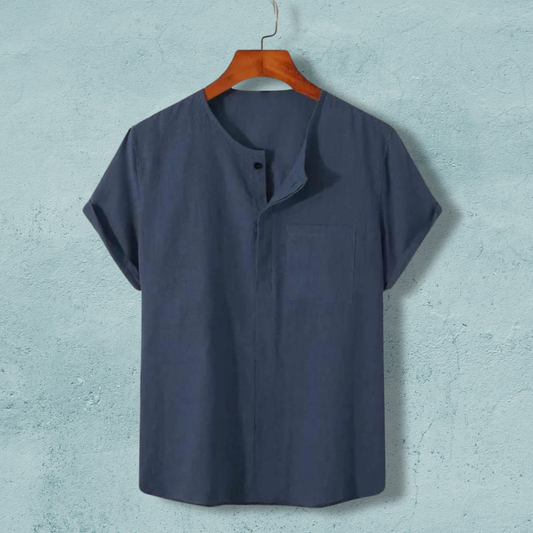 O Neck Half Sleeve Katua - Navy