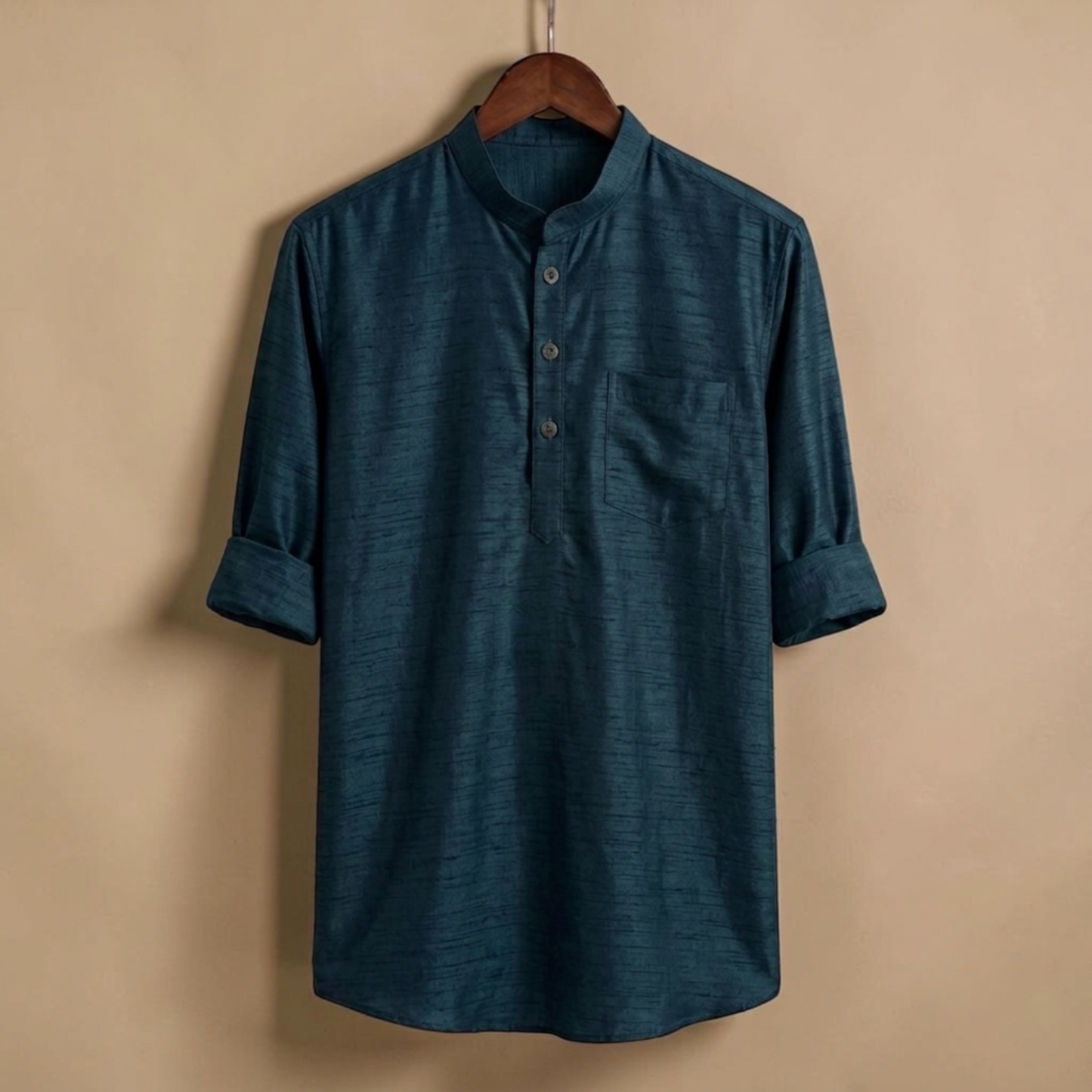 Signature Full Sleeve Katua - Petrol Blue