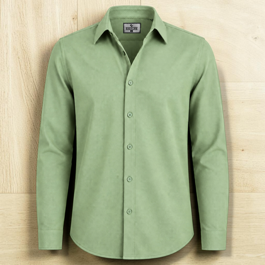 Timeless Cotton Twill Full Sleve Shirt - Lemon