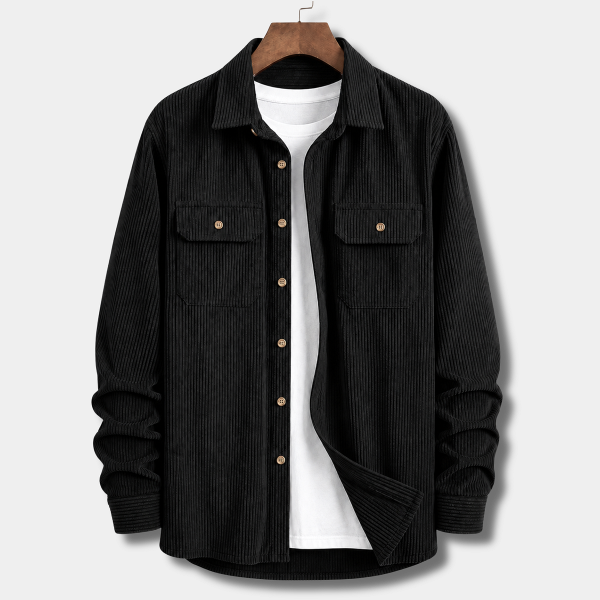 Urban Cord Shirt / Jacket - Black
