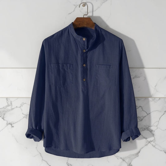 Two Pocket Full Sleeve Katua - Navy