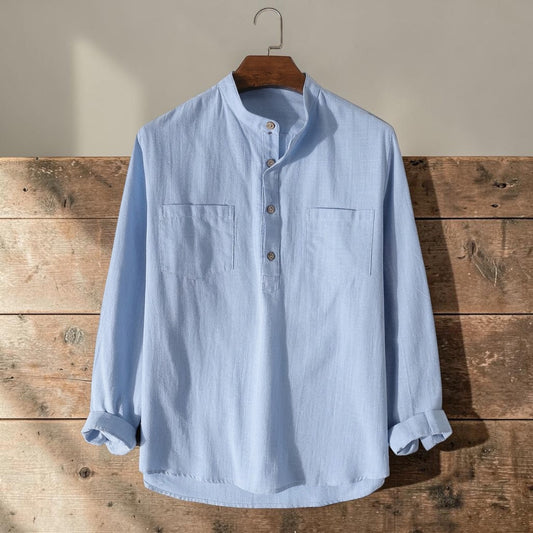 Two Pocket Full Sleeve Katua - Sky Blue