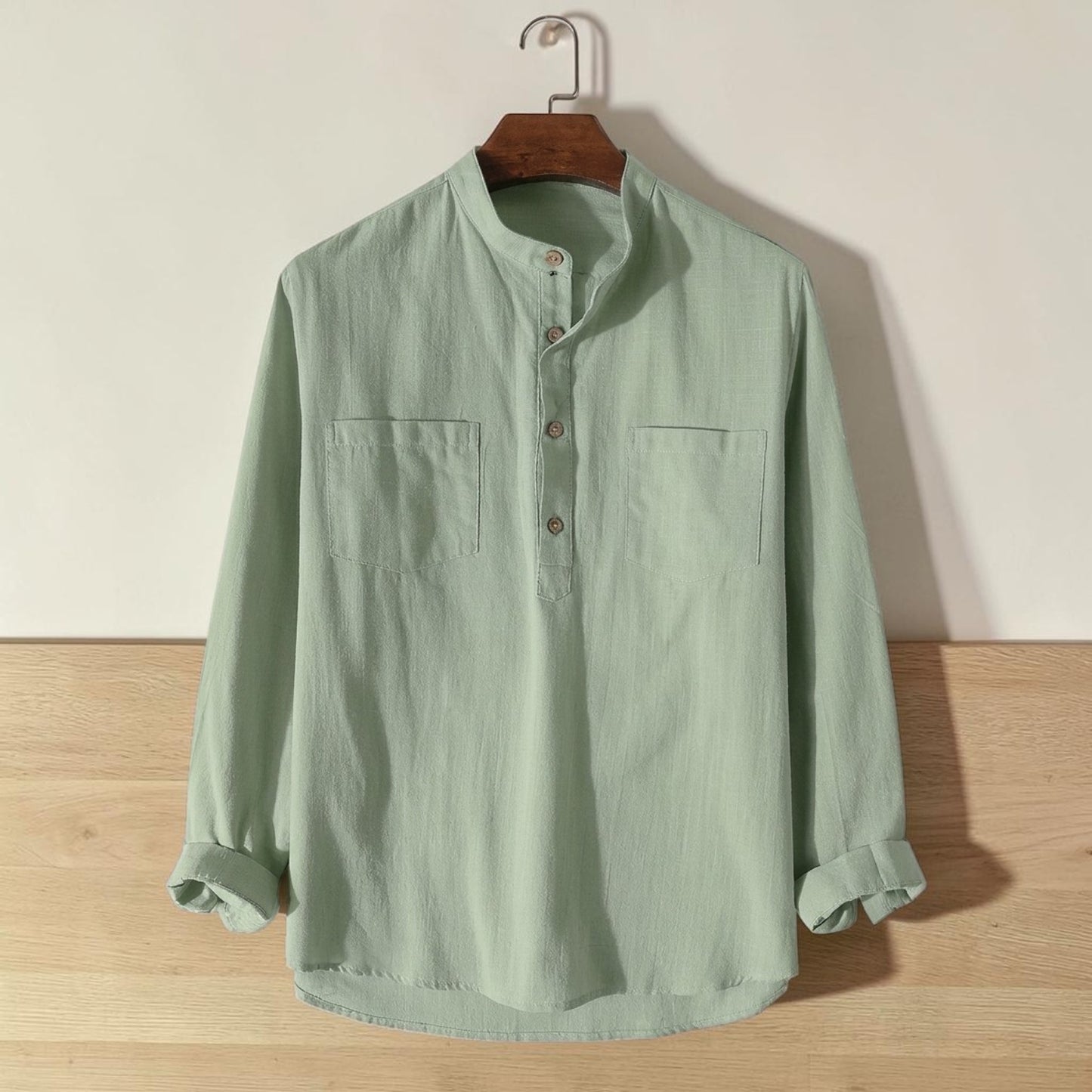 Two Pocket Full Sleeve Katua - Sage Green