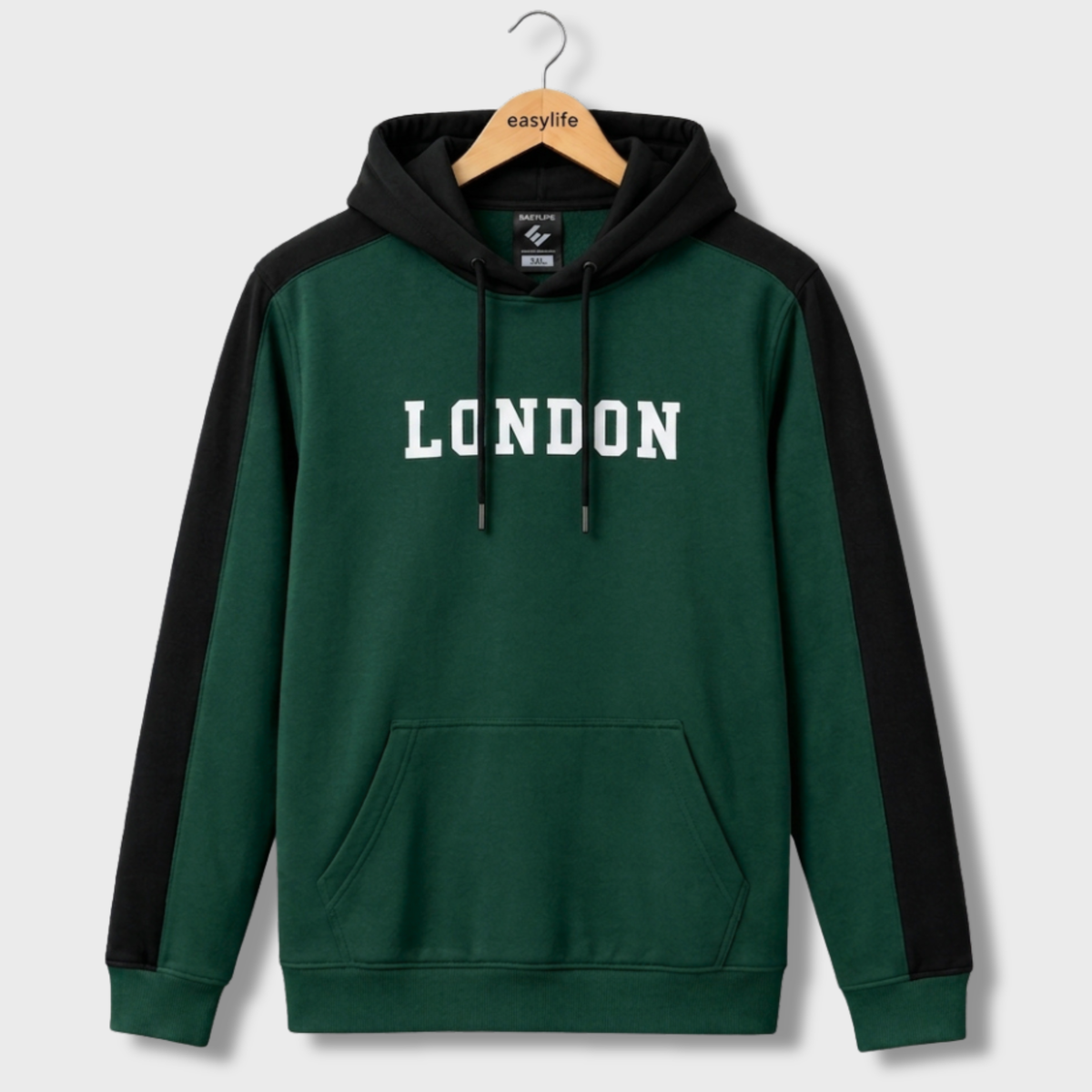 Contrast Hoodie London - Green