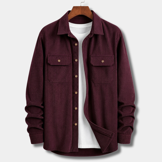 Urban Cord Shirt / Jacket - Maroon