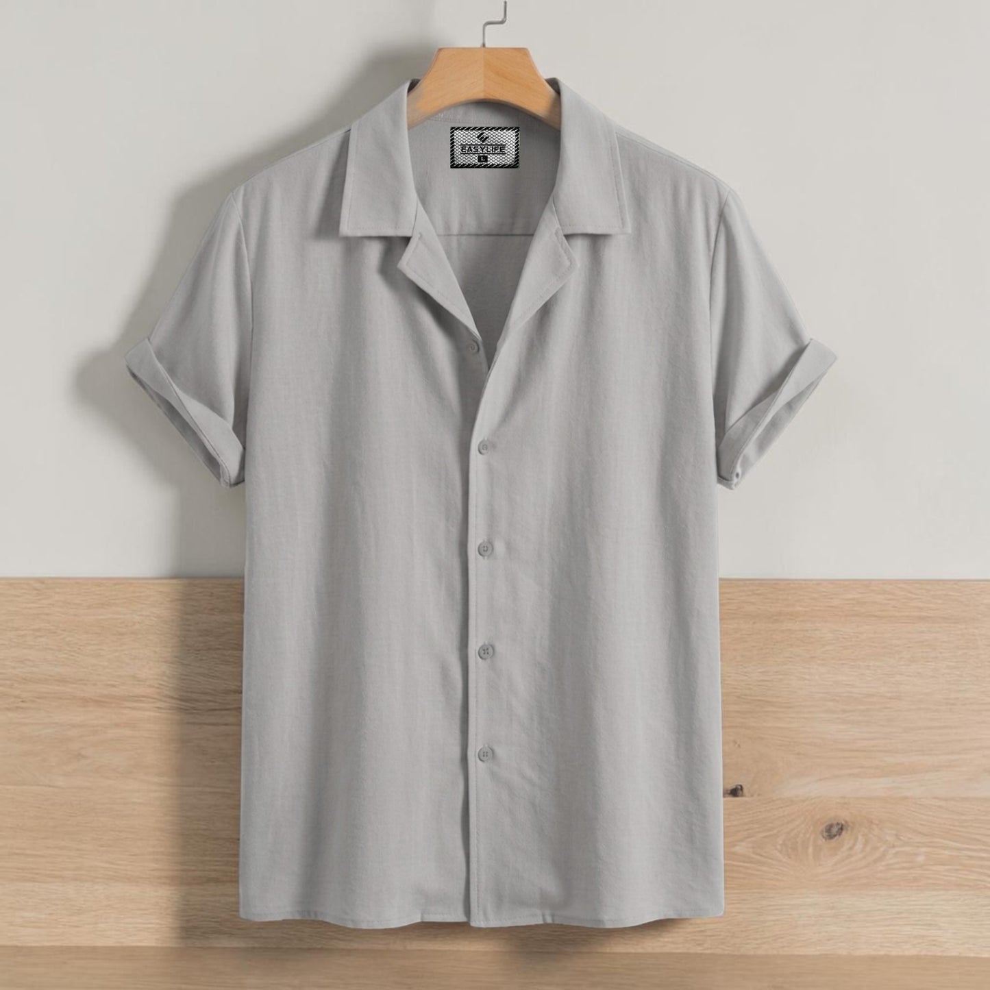 Cuban Half Sleeve Shirt - Ash