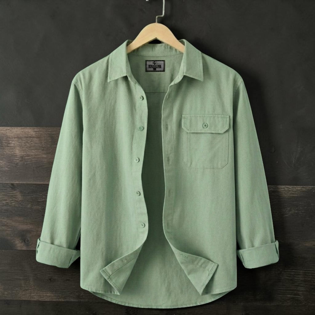 Single Pocket Casual Shirt - Sea