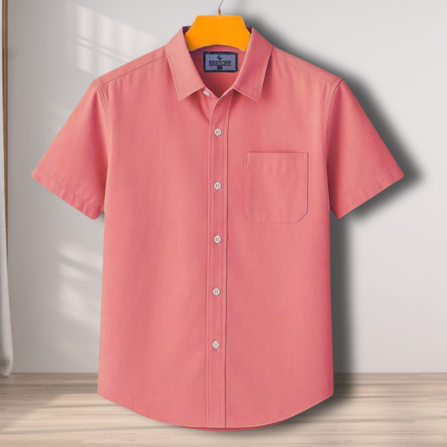 Short Sleeve Shirt - Mens Pink
