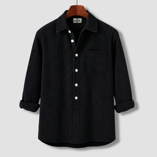 Luxury Full Sleeve Cord Katua - Black