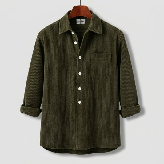 Luxury Full Sleeve Cord Katua -Olive