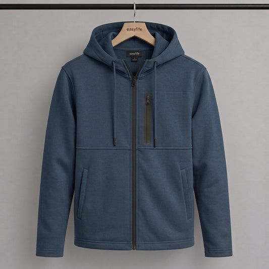 Men's Arms Full Zip Hooded Jacket - Sky
