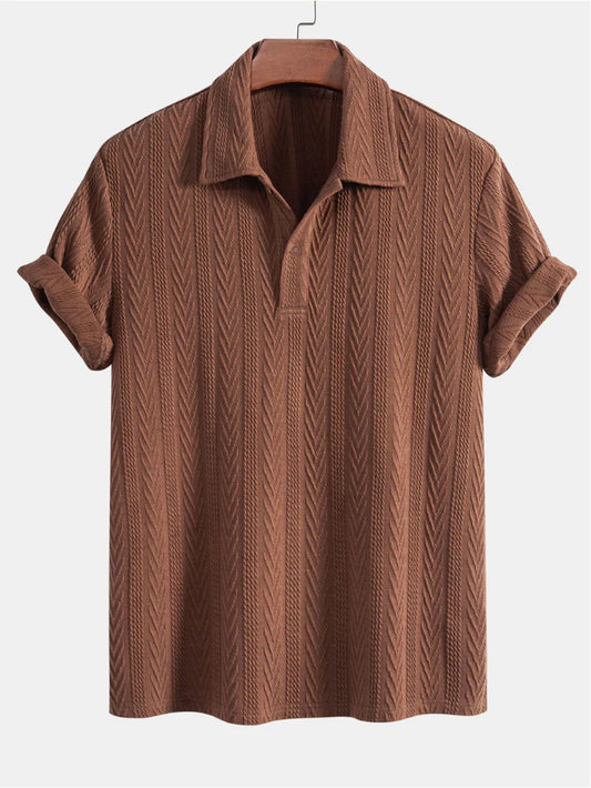 Premium  Brown Short sleeve Polo T Shirt