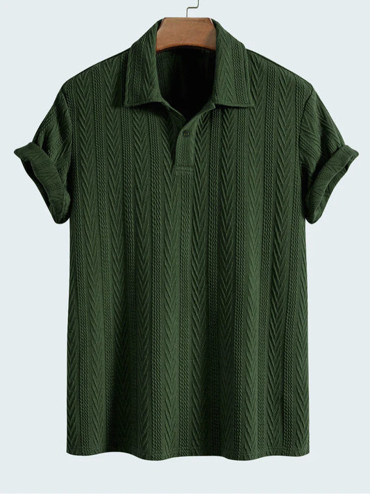 Premium  Green Short sleeve Polo T Shirt