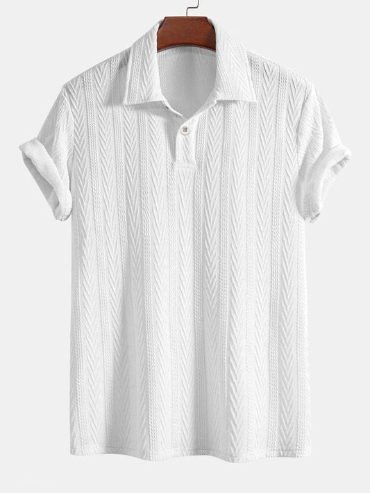 Premium  White Short sleeve Polo T Shirt
