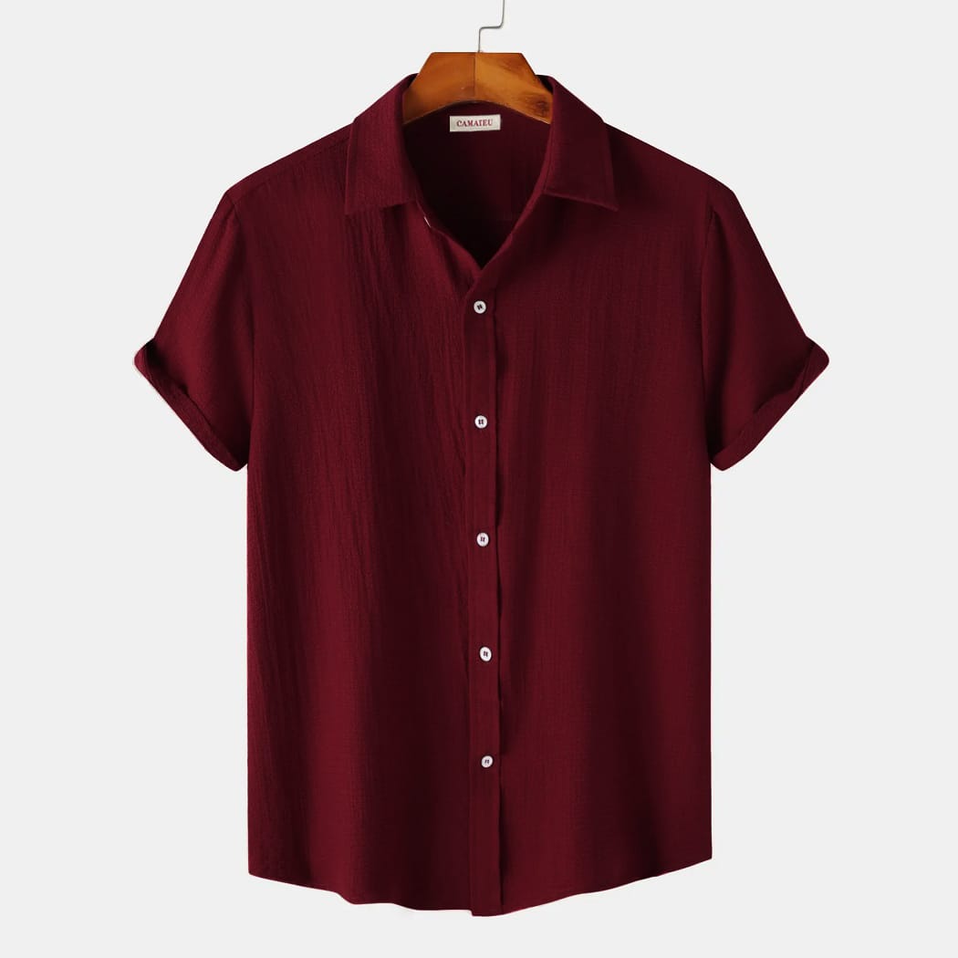 Marron Short sleeve shirt