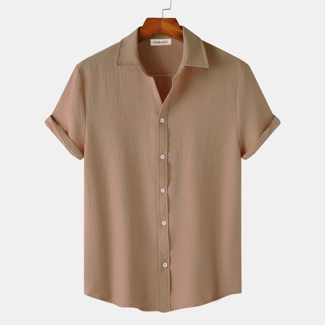 Cream Short sleeve shirt